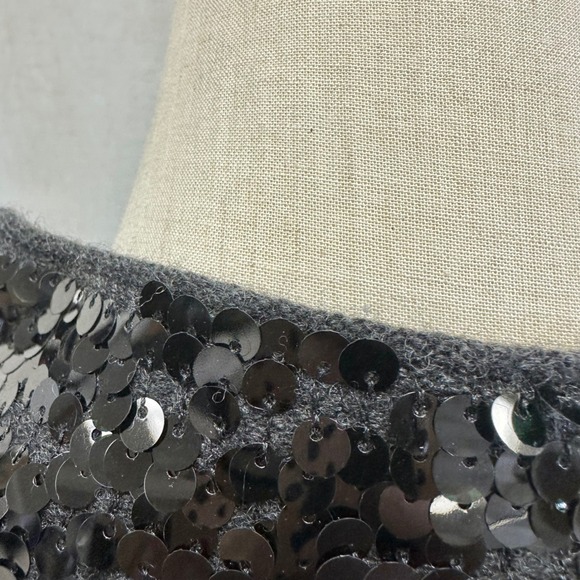 Anthropologie Pilcro Alani sequined cashmere mock-neck sweater Size Small - Picture 12 of 12